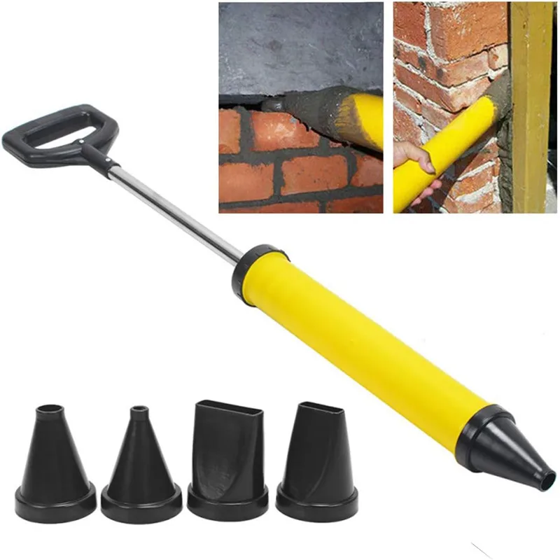 1 set Grout Filling Tools Cement Lime Pump Applicator Grouting Mortar Sprayer With 4 Nozzles Grouting Gun Caulking Gun Tool