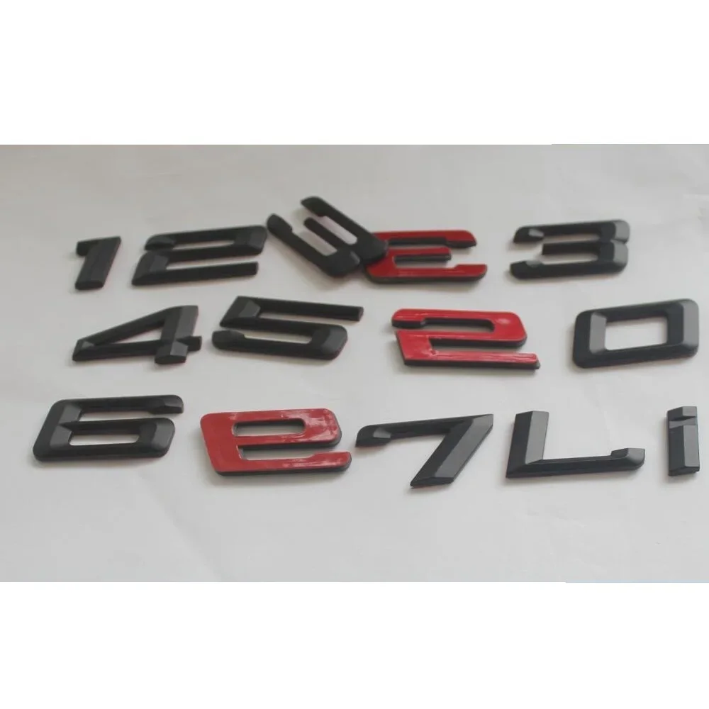 For  6 Series Black Letters Number 620i 625i 630i 634i 635i 636i 640i 645i 650i 655i 660i 670i 678i 680i 666i Emblems