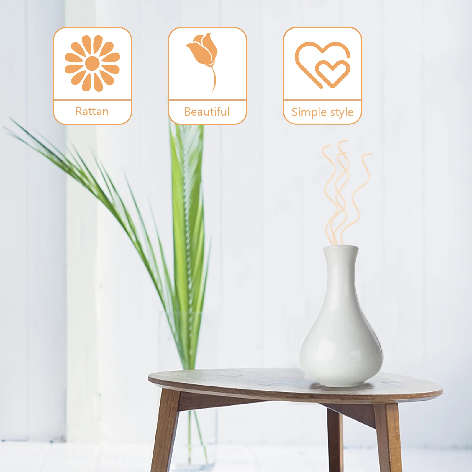 

20Pcs Reed Diffuser Sticks Natural Rattan Replacement Fragrance Oil Diffuser Sticks for Home Aroma Portable Aroma Reeds
