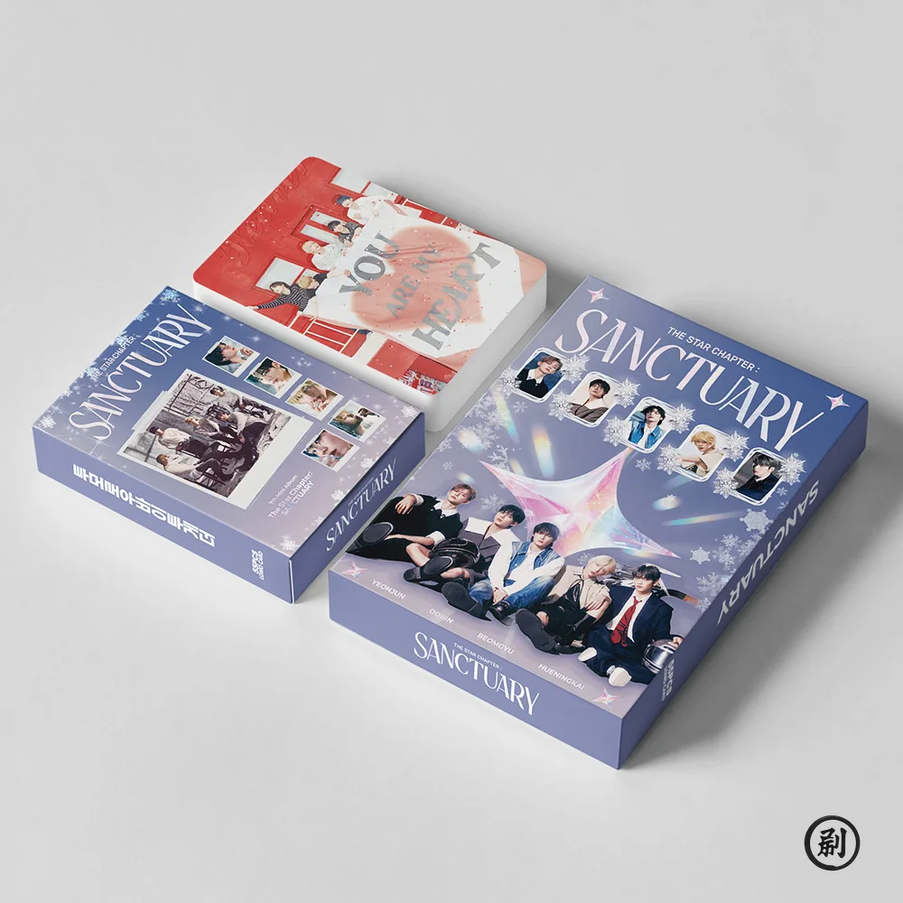 55 szt. Idol Boy Group Nowy Album TOMORROW Lomo Cards HUENINGKAI TAEHYUN BEOMGYU SOOBIN YEONJUN HD Drukowane Fotokarty Prezent dla Fanów