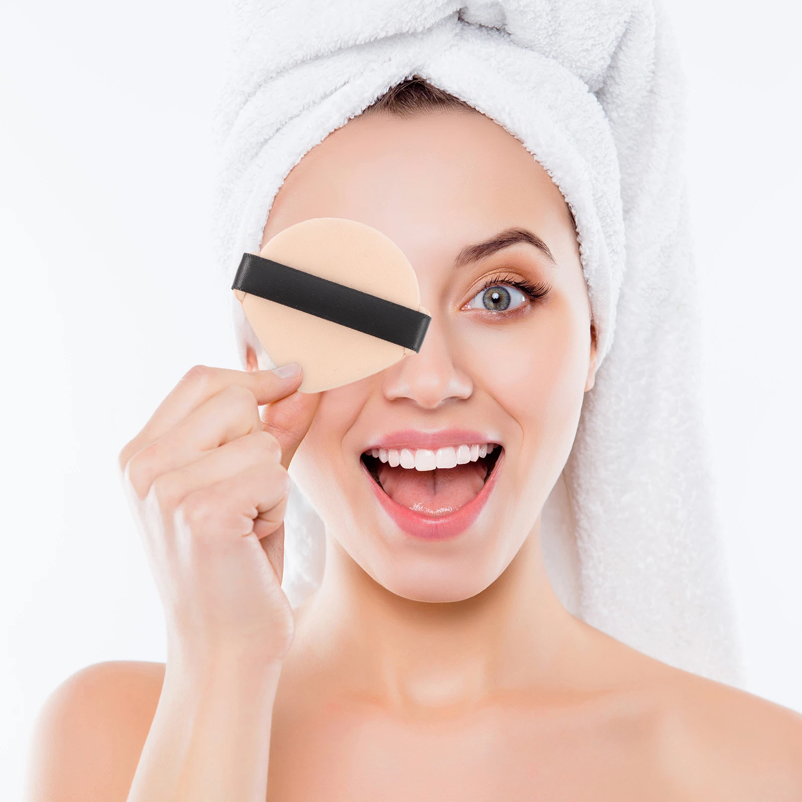 

7Pcs Dual-Sided Powder Suitable for Wet Or Dry Foundation Blending Sponges for Face Mineral Powder