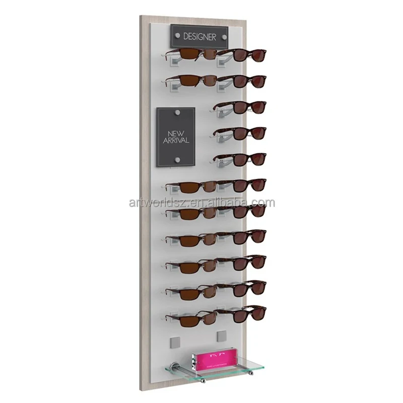 custom.Artworld Displays Optical Display Boards New Custom Design Eyeglasses Frame Display Shelf