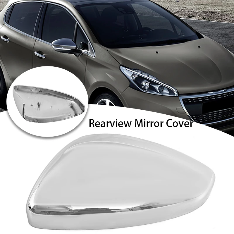 Rearview Mirror Housing For Peugeot 208/2008 Citroen C3 Left/Right Door Side Wing Mirror Cover Caps Car Exterior Accessories