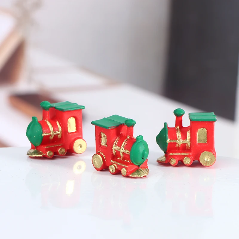 1pcs 1:12 Dollhouse Miniature Mini Small Train Simulation Model For Doll House Decor Pretend Toys Accessories