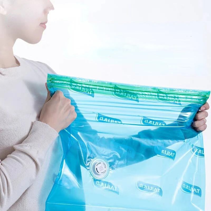 Vacuum Storage Bags, Jumbo Cube, Vacuum Sealing Bags Clothes Organizer, Compression Pack Bag Fit Clothing Bedding Quilts Blanket