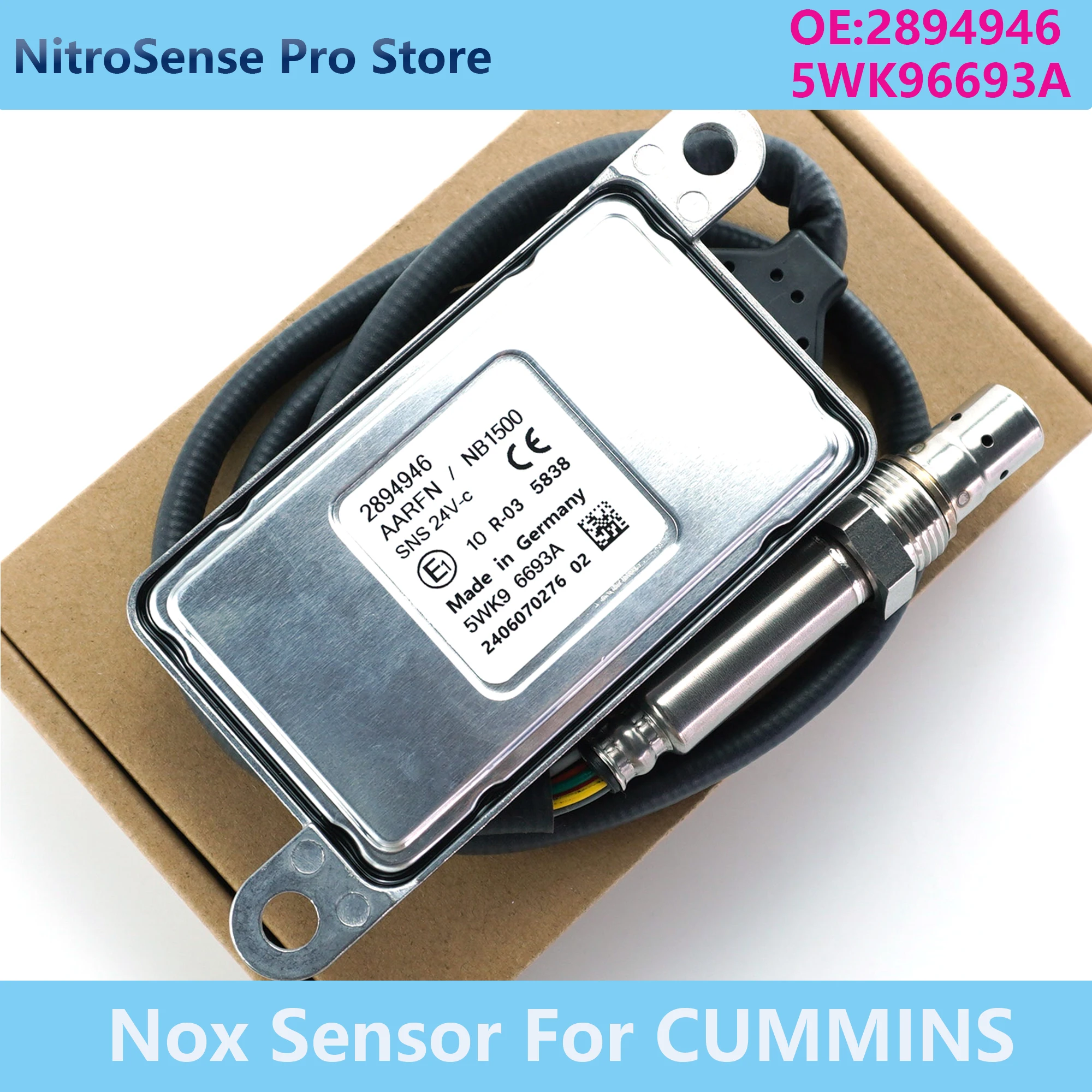 

5WK96693A 2894946 5WK9 6693A New Nitrogen Oxide Sensor Nox Sensor for Cummins 2016-13 ISL 8.9L