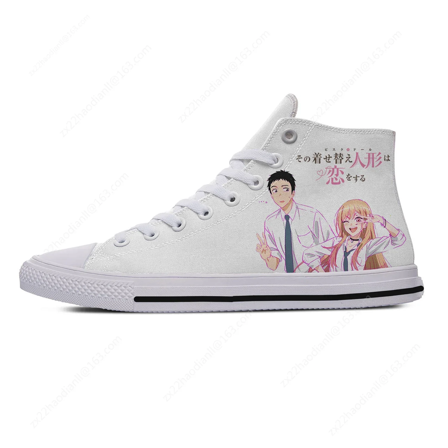 Anime My Dress Up Darling High Top Sneakers Mens Womens Teenager Casual Shoes Canvas Running Shoes 3D Print Lightweight shoe