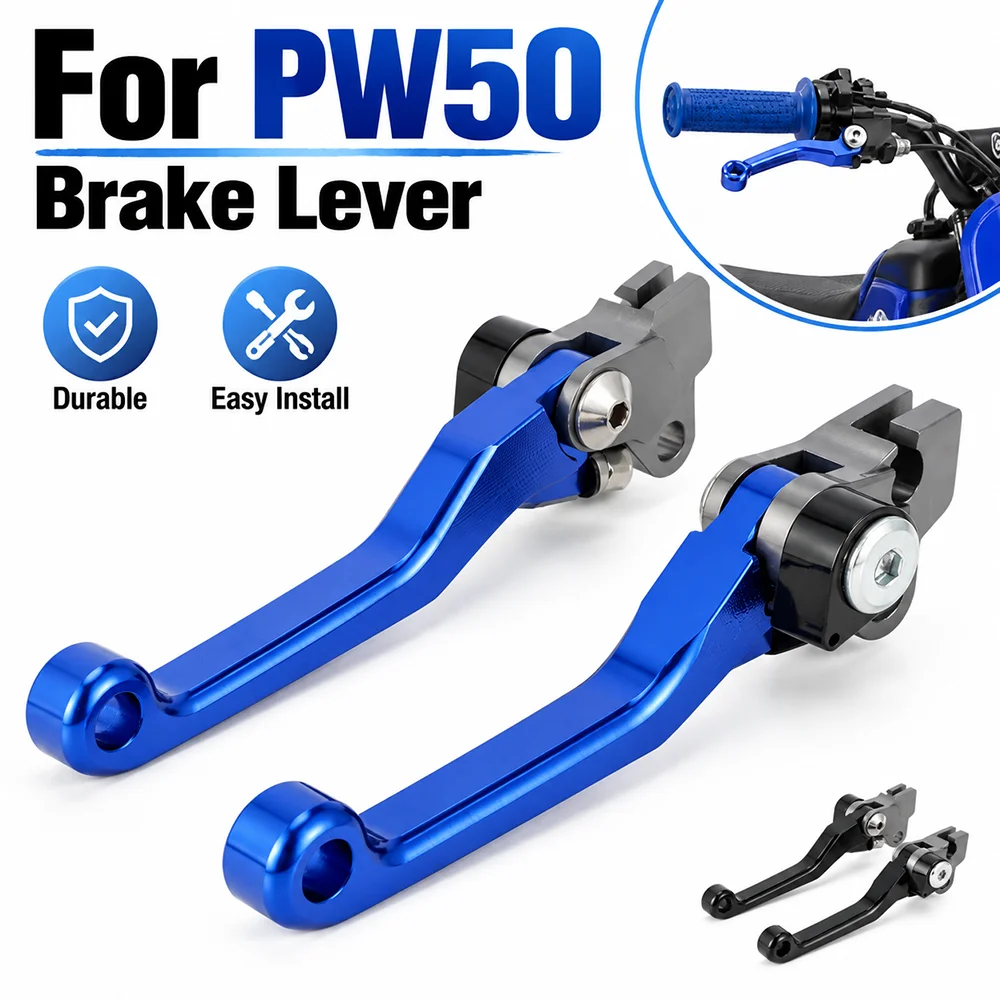 Brake Lever For PW50 2015-2025 Motorcycles CNC Aluminum Lever Brake Clutch Levers Set Motocross Dirt Pit Bike Off-road Vehicle