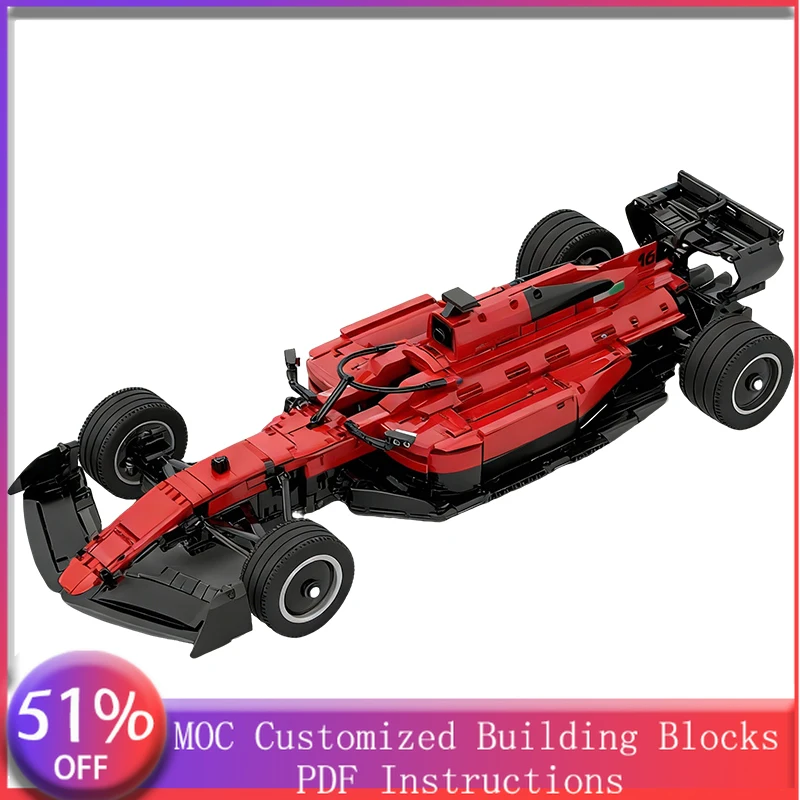 

2559 PCS Racing Red 1:8 scale MOC Customize Modular Building Block Popular Model Creative Design Design DIY Toy Birthday Gift