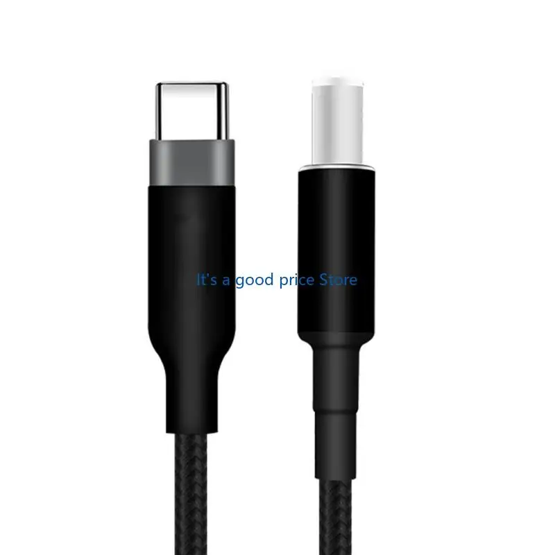  100W Fast Chargng for Notebooks USB Port to DC7.4x5.0mm  Charging Adapter Wire Soft Braided Power Supply Cord