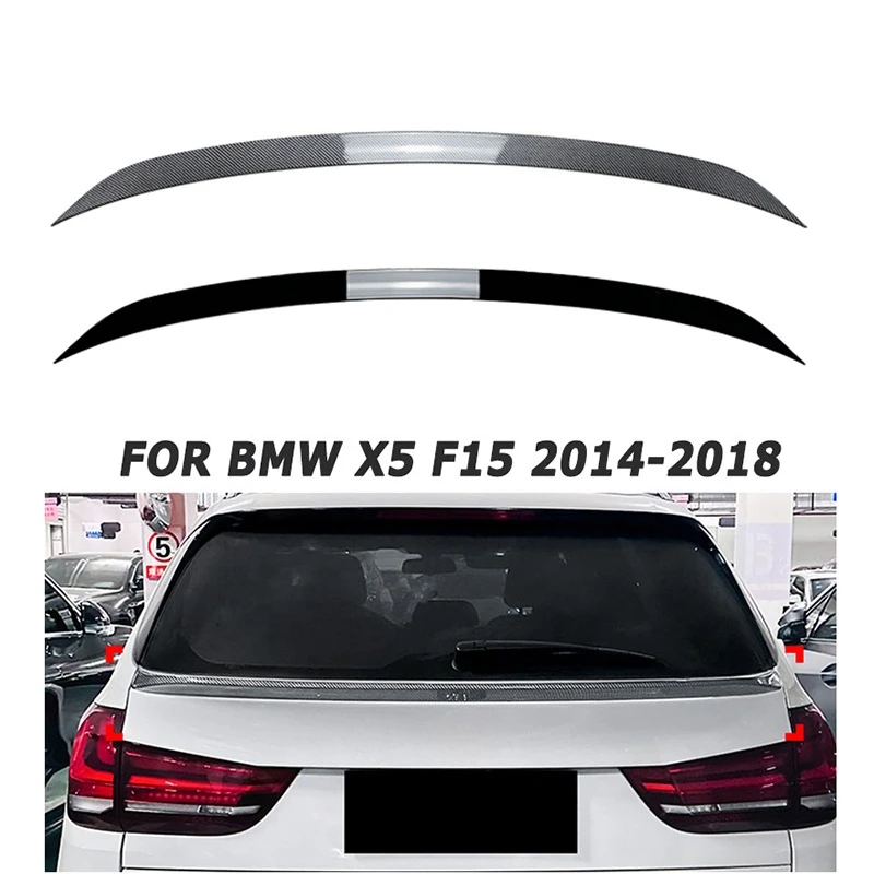 Car Rear Mid Spoiler for BMW X5 F15 2014-2018 Tail Wing Trunk Roof Exterior Decoration Car Accessories Aftermarket Parts