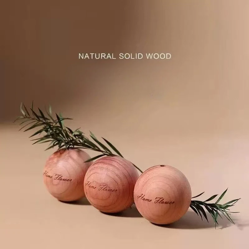 Natural Cedar Ball Diffuser Wood Aromatherapy for Household Vehicles  Insect-proof Moth-proof and Moisture-proof Can Be Hung