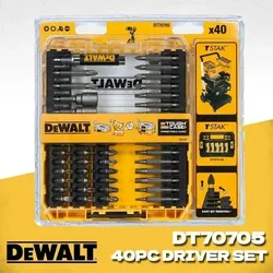 DEWALT DT70705 Screwdriver Bit Set in Heavy Duty Case 40 Pieces Cordless Drill Driver Bits Set Power Tool Accessories DT70705-QZ