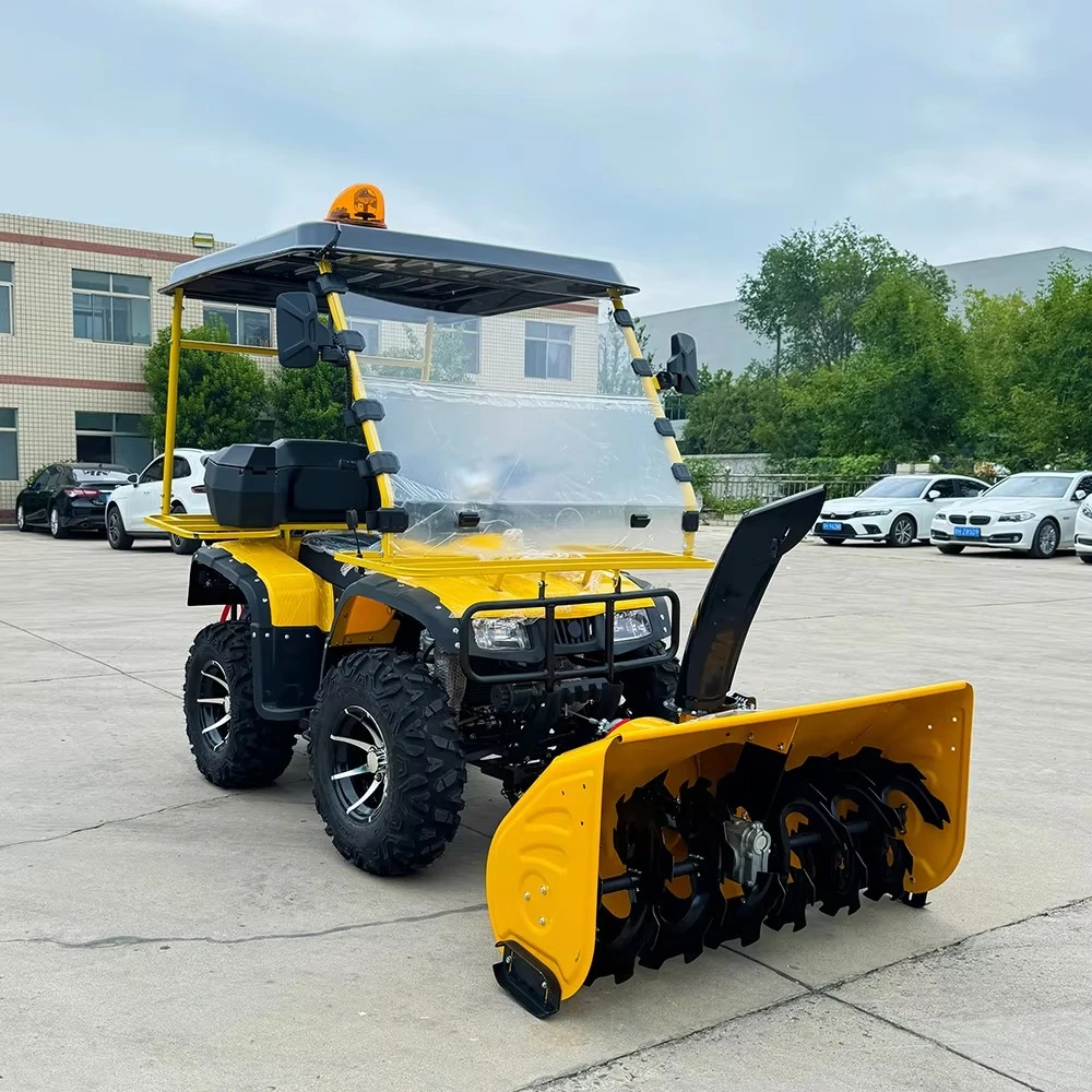 High Efficiency Engine Four-wheel Crawler Snow Blower for Winter Mounted Snow Sweepers