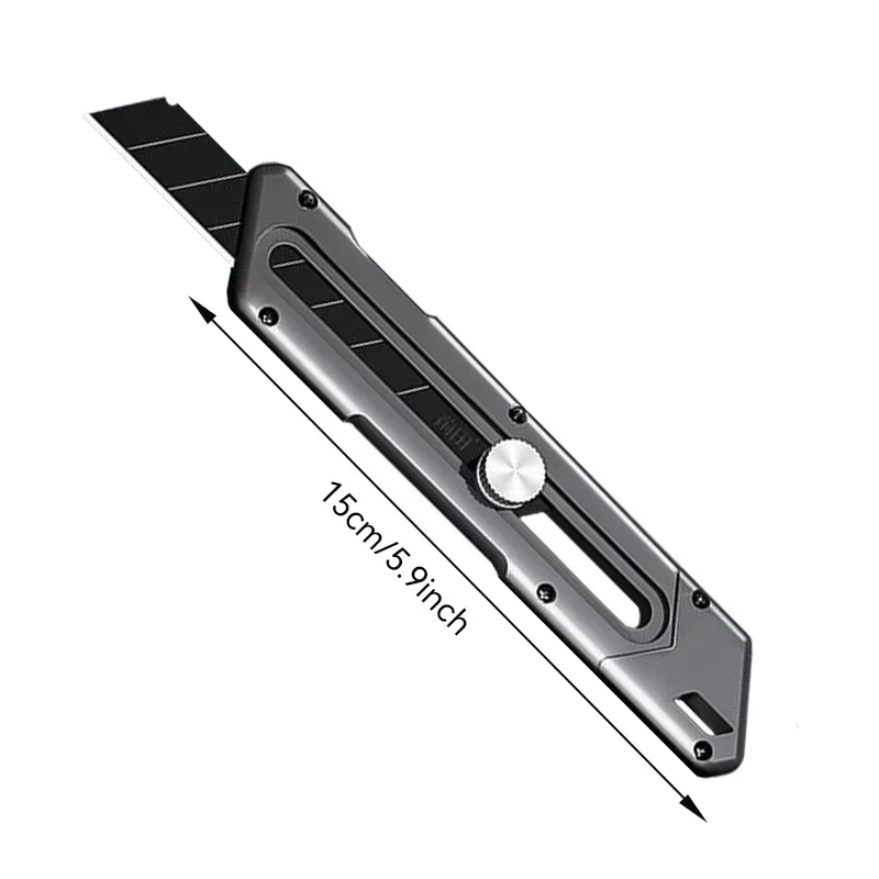 Utility Knife SK5 Steel18mm Blade Retractable Sharp Cutting Knife Safety Lock Heavy Duty Knife Paper Cutter Outdoor Hand Tools