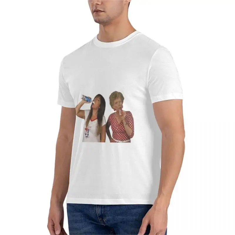 Summer t shirt men Kath and Kim: Whipped Cream Graphic T-Shirt Men's t-shirt Anime t-shirt o-neck t-shirt Cottom mens t-shirt