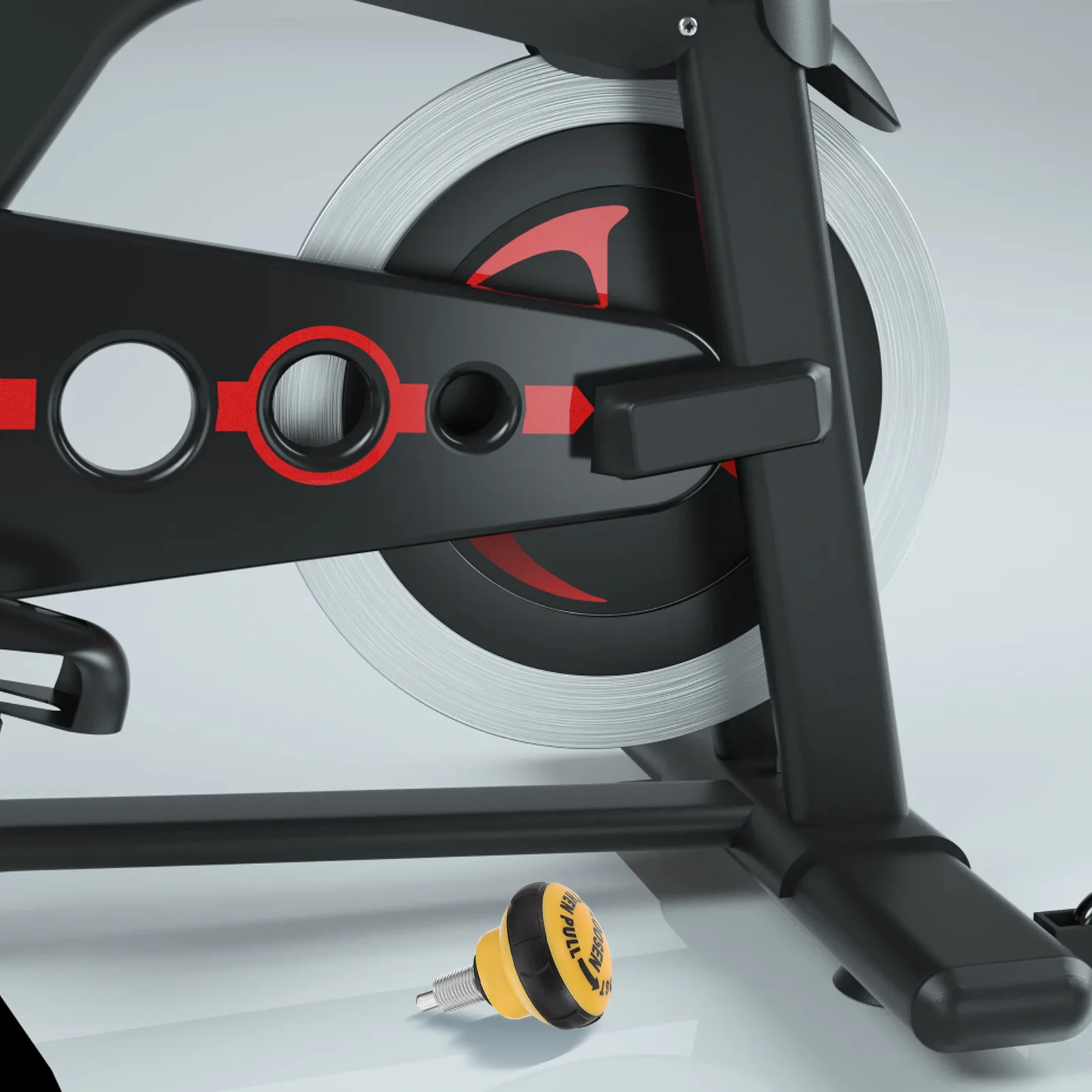 الكرة على شكل سحب دبوس الربيع المقبض لممارسة الدراجة الوزن مقاعد البدلاء أجهزة لياقة بدنية داخلي ركوب الدراجات آلة استبدال أجزاء