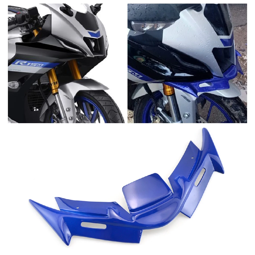 

Fits for Yamaha YZF R15M R125 YZF-R15M V4.0 2023-2025 Motorcycle Front Beak Nose Extension Plate Aerodynamic Wind Wing Spoilers