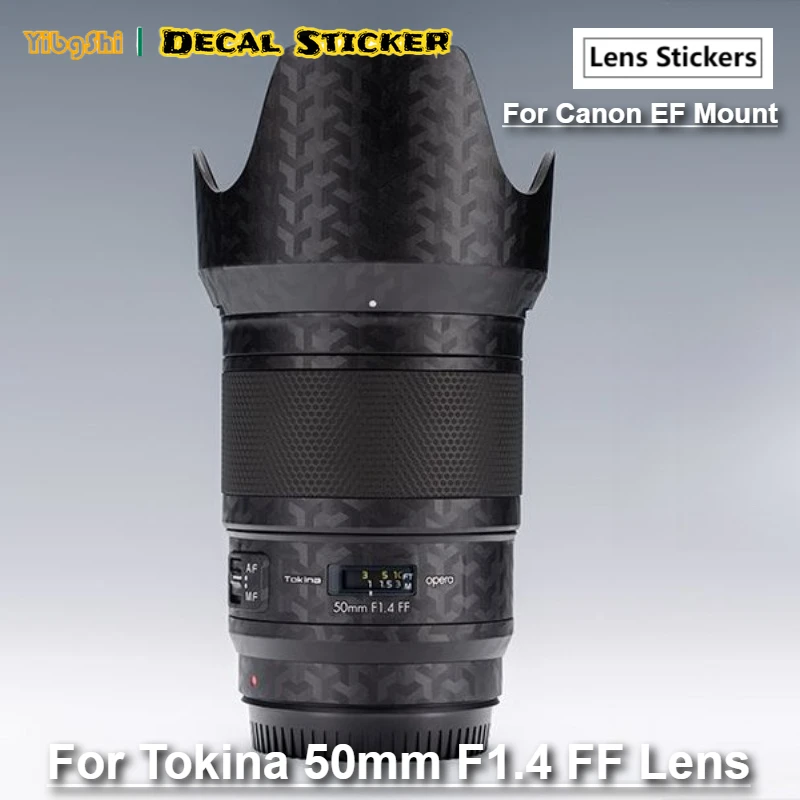 

Для объектива Tokina 50 мм F1.4 FF (для крепления Canon EF) наклейка на объектив камеры наклейка виниловая пленка покрытие 50-1.4