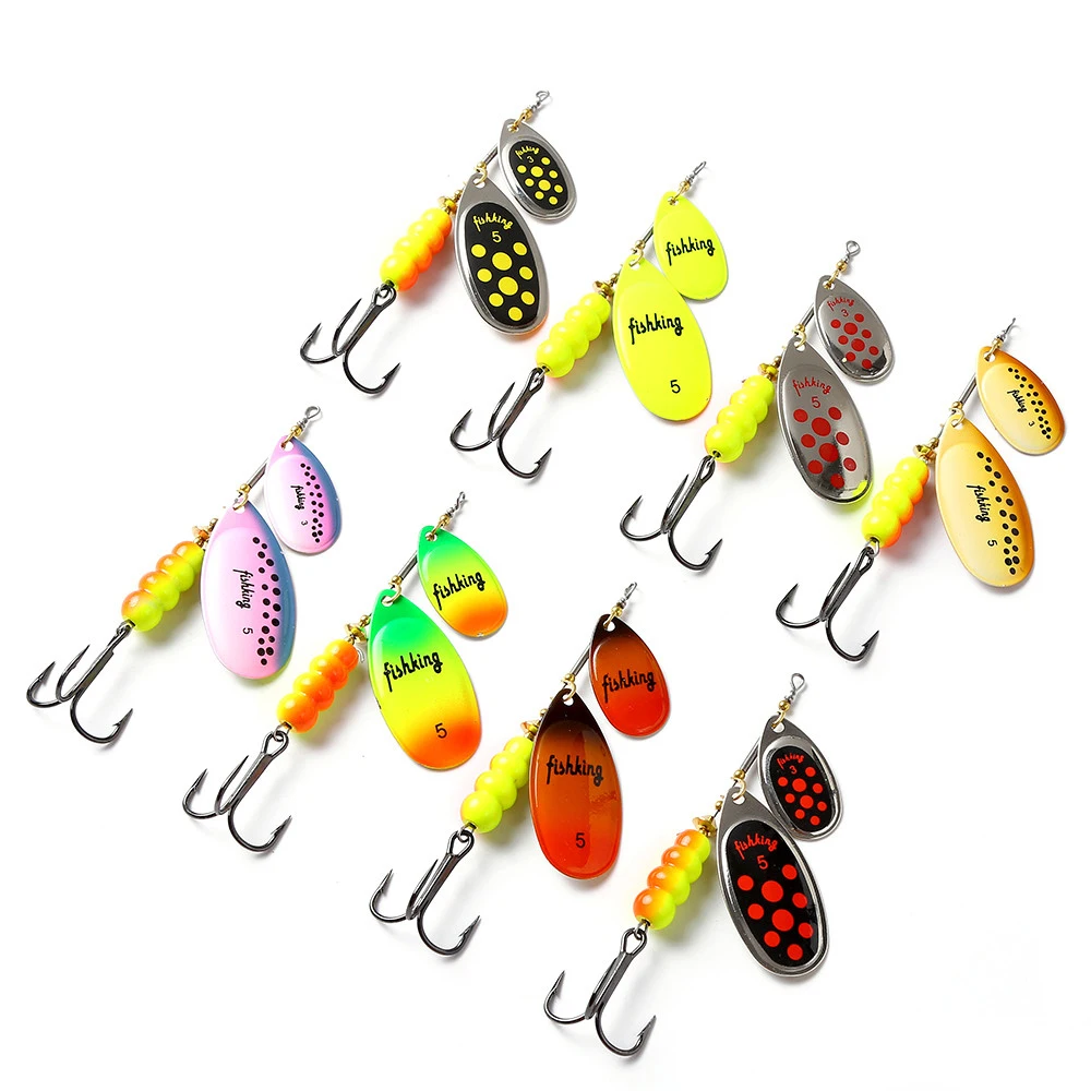 

FTK 1pcs 25G Fsihing Lure Spinner Lures Topwater Long Casting Hard Spoon Bait Jigging Buzz Bass Pike Fishing Hook Metal Gear