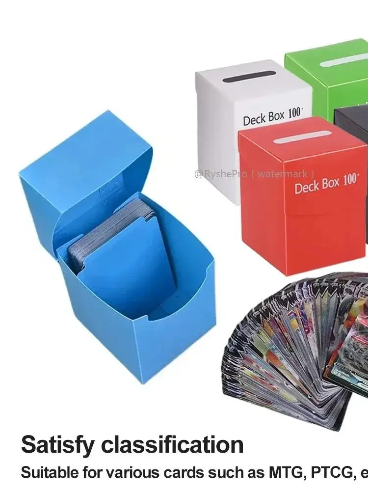 TCG Deck Box voor 100+ kaarten, Commander Deck houder voor MTG, Yugioh, PKM, opbergkoffer voor verzamelkaarten met verdeler voor Magic bordspel - afbeelding 2