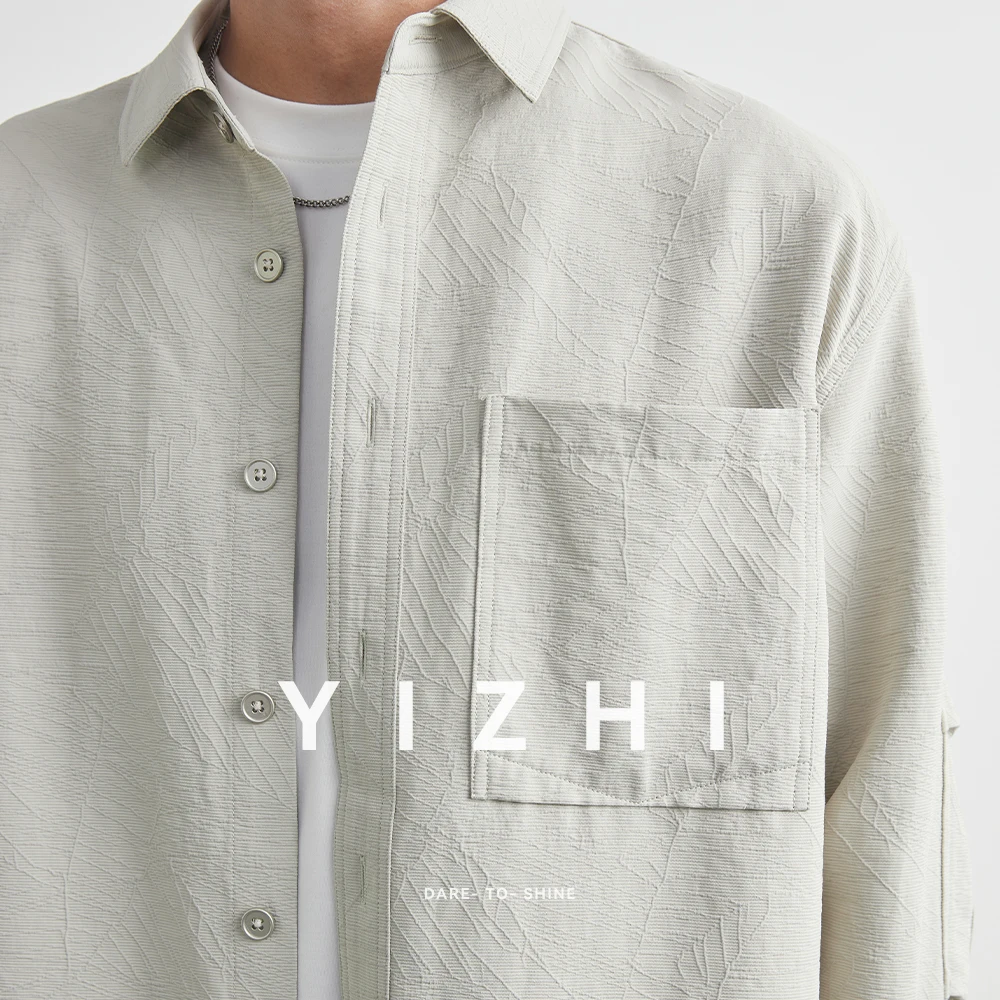 Loose Long Sleeve Casual Shirt Men's Workwear Style Spring New Japanese Retro Jacket Fashionable Men's Shirt Jacket Clothing