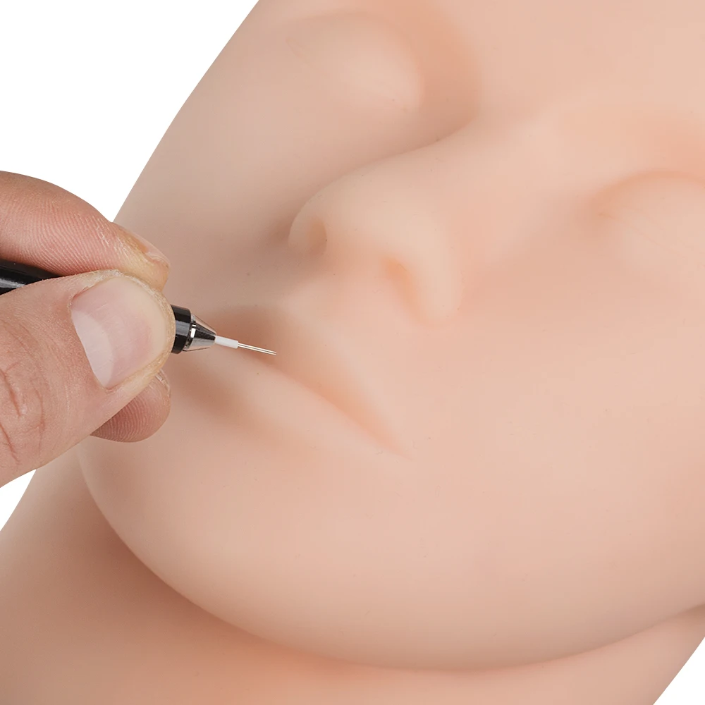 1 قطعة قلم يدوي للوشم متعدد الوظائف شبه دائم ماتي مقبض خشبي أداة ماكياج للشفاه الحاجب رسم الضباب الحاجب