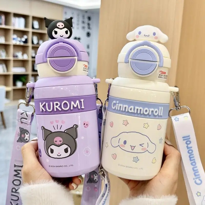 

Sanrio Kuromi Cinnamoroll My Melody Cold Drink Cup Kawaii New Product Portable Large Capacity Outdoors Adult Student Campus