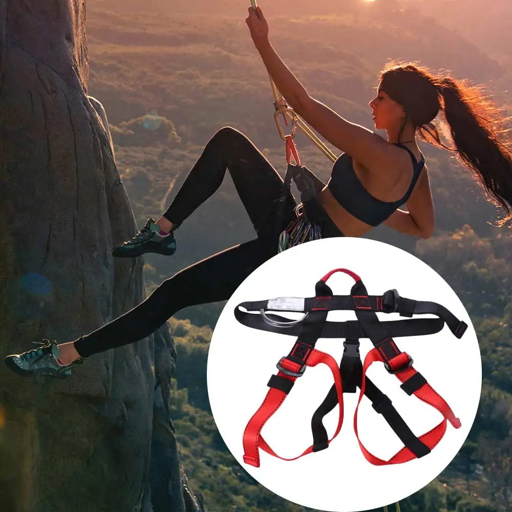 

Waist Support Outdoor Sports Harness Strong Stable Rock Climbing Harness Safety Adjustable Climbing Half Body Safety Belt