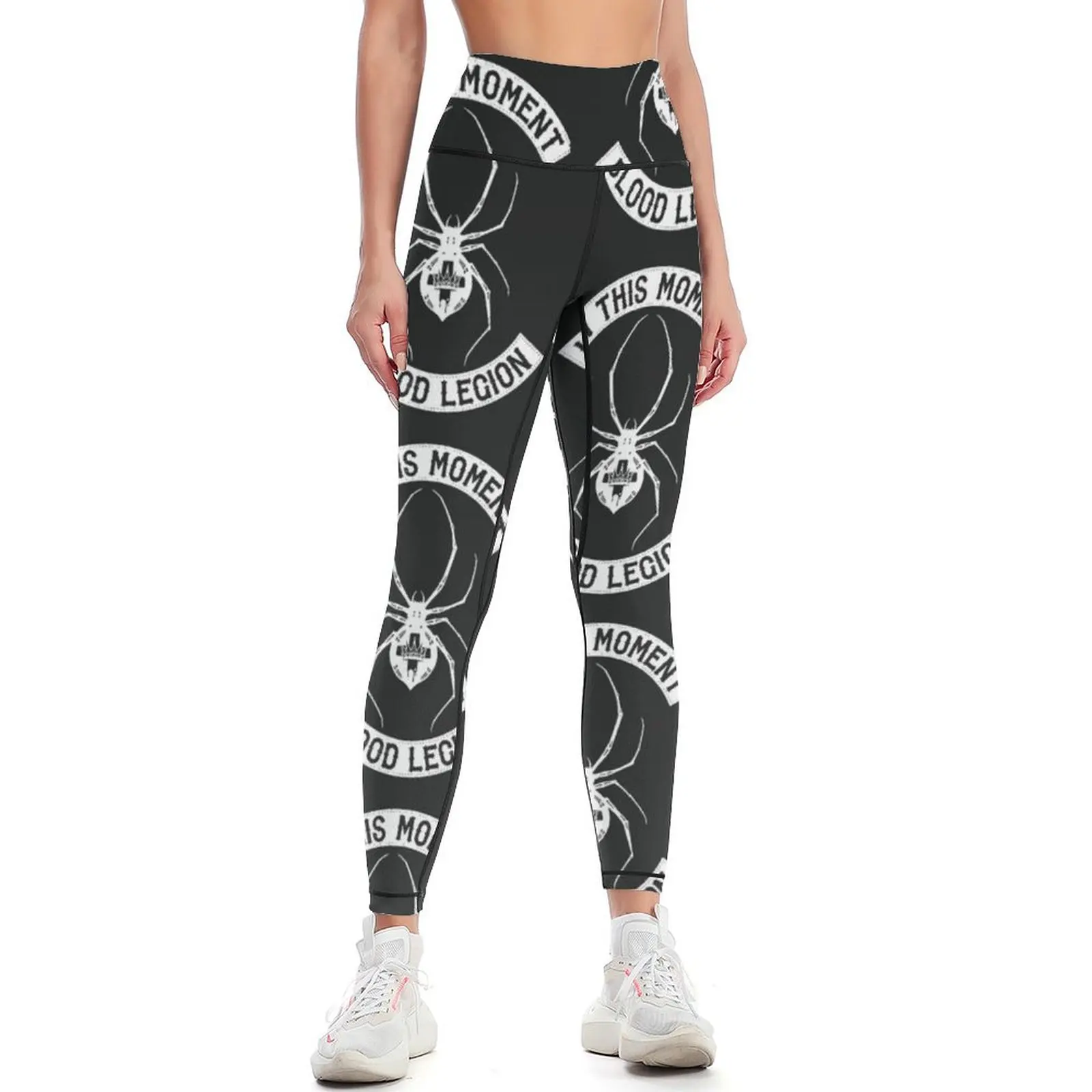 

Black in This Moment Widow Mc Blood Legion Leggings gym top sports woman gym Womens Leggings