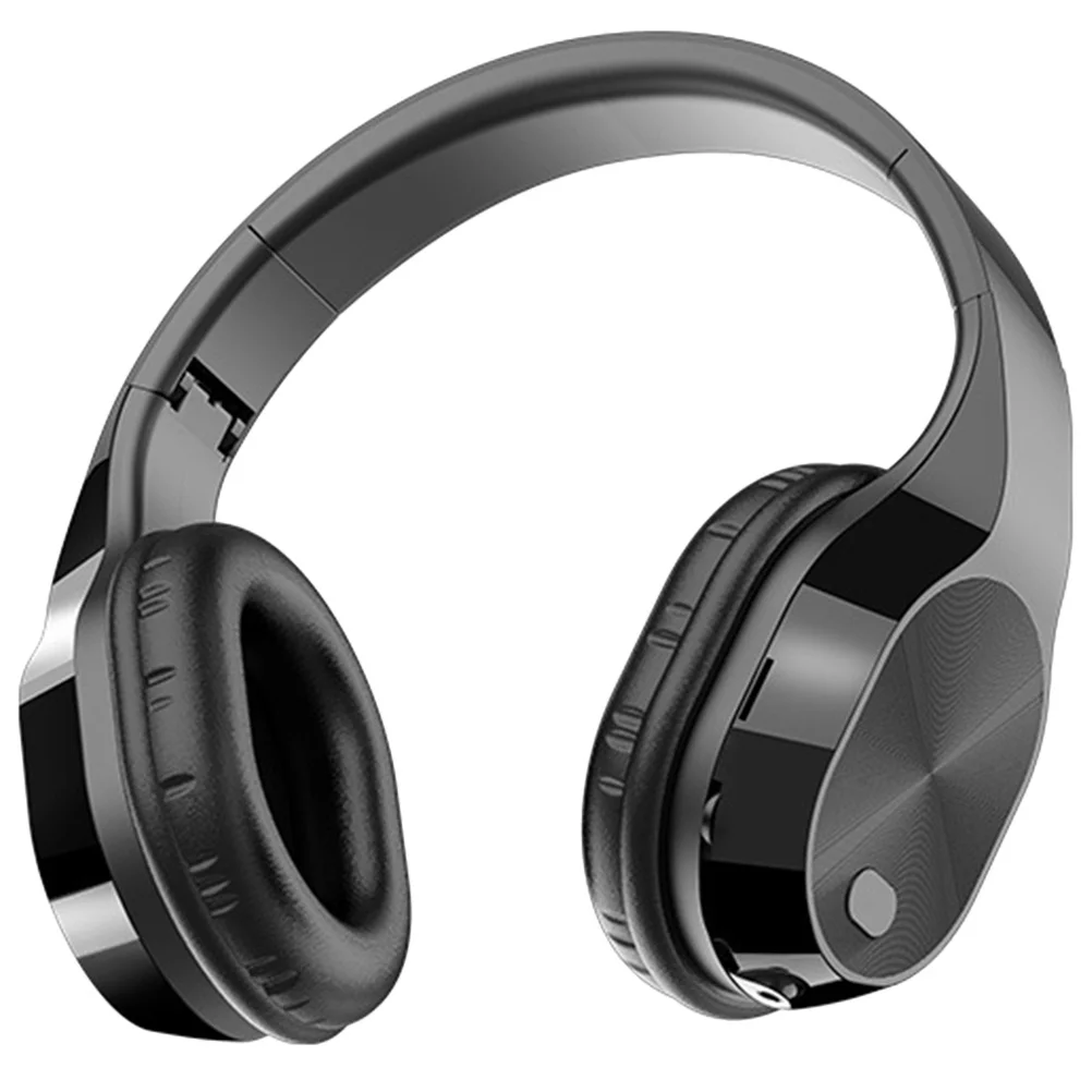 Cuffie wireless T5 nere, auricolari portatili per sport, viaggi all'aperto, leggeri, a basso rumore, suono stereo nitido