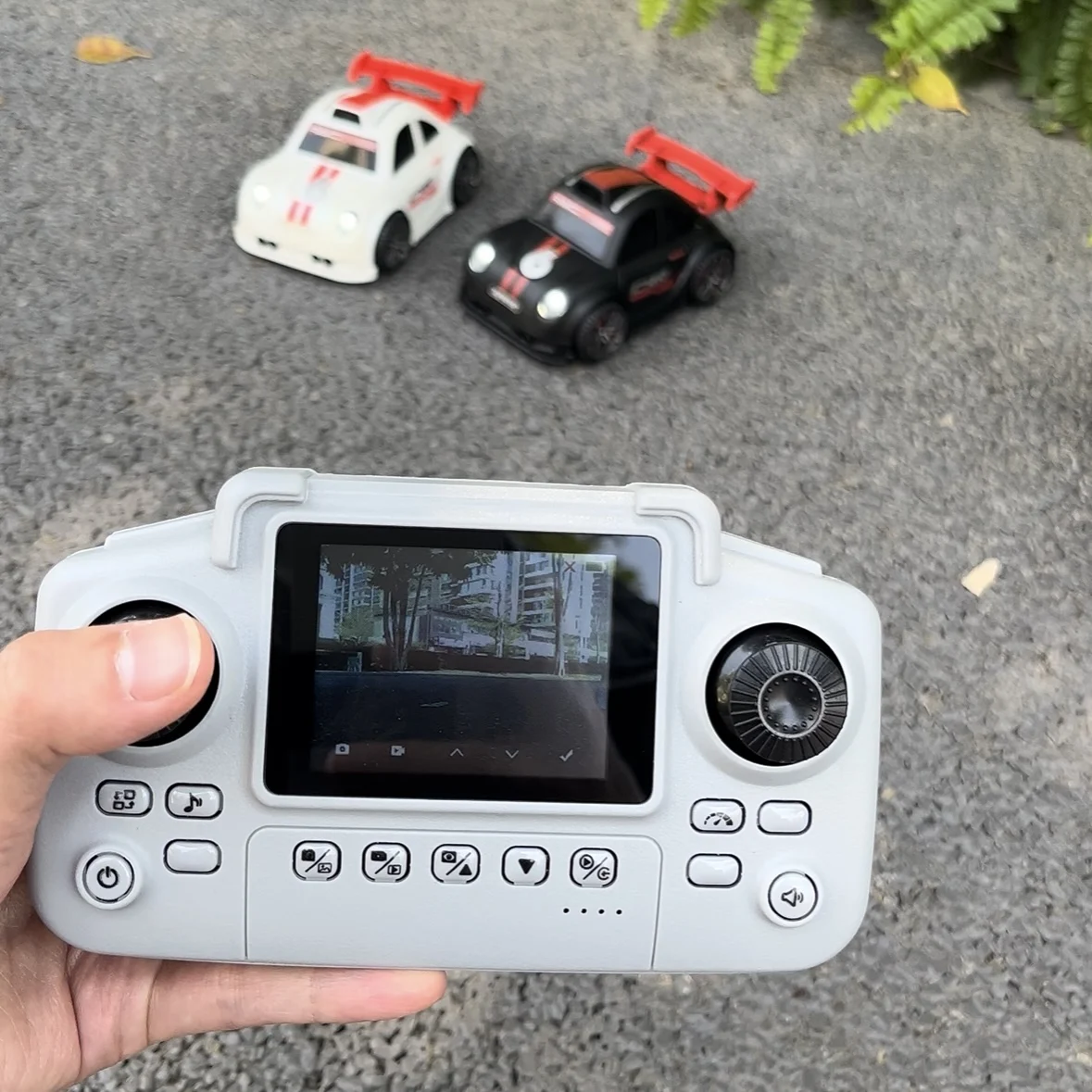 

New RC C6 Drift Car with Dual Mode Lights Sound Camera Screen Control Car Smart Induction Following Toys 14+