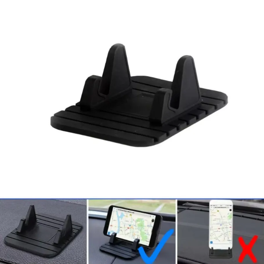 Car Dashboard Rubber Mount Holder Pad Stand Non-slip For Cell Phone Accessories 1x