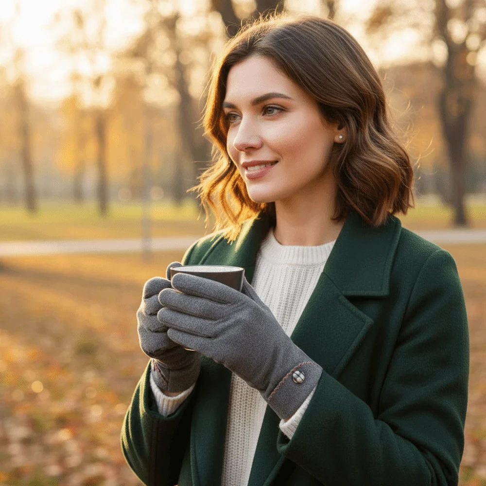 

Милые морозостойкие теплые перчатки с теплой подкладкой, ветрозащитные лыжные перчатки, зимние теплые утепленные варежки для вождения для женщин и мужчин