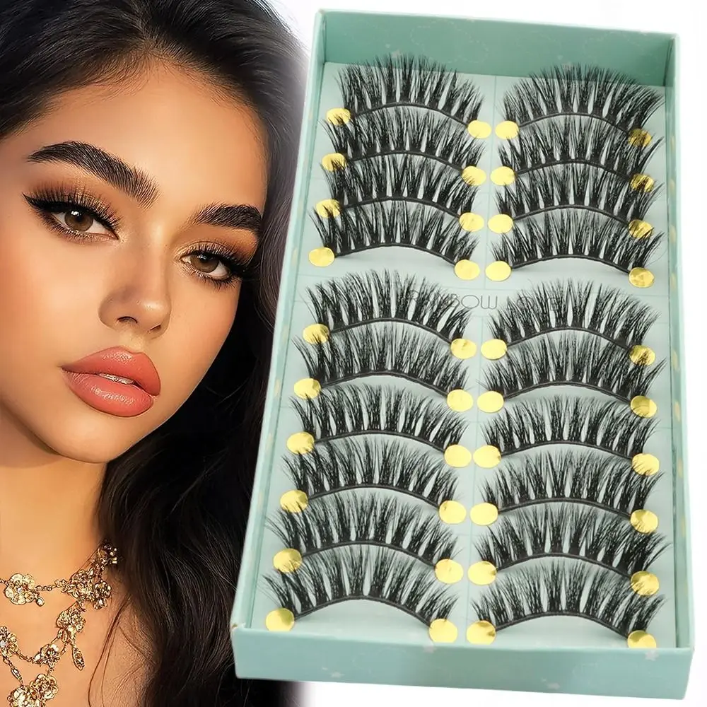 Women's Fashion Fluffy False Eyelashes Natural Long Handmade Fake Eyelash Volume Cruelty-free Eye Makeup Tools Eyelash Extension