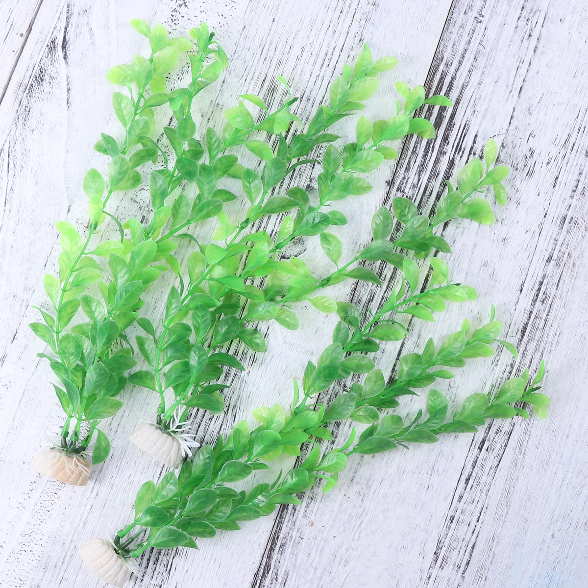 

3Pcs Durable Artificial Green Plastic Plants Fish Tank Aquarium Decorations Water Plants Fresh Saltwater Fish Tank Decorations