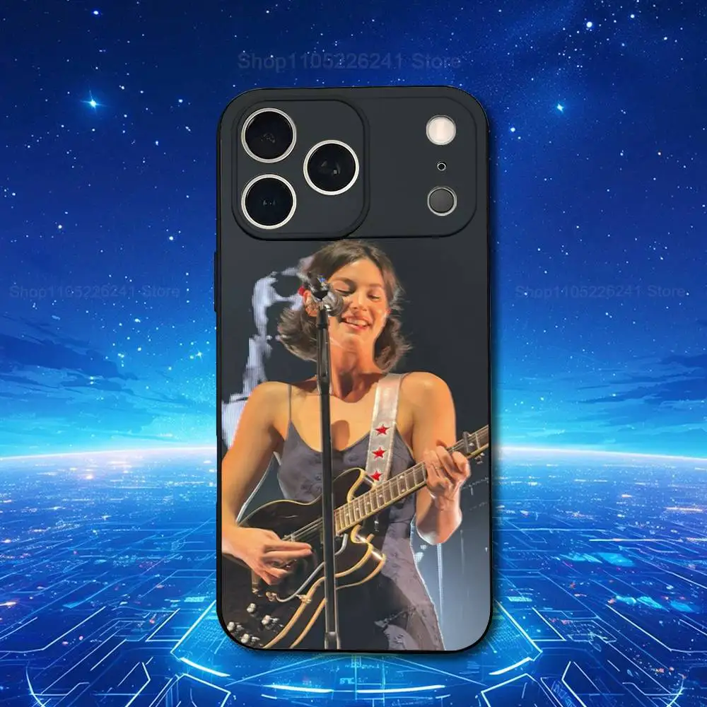 G-Gracie Singer A-Abrams Handyhülle für iPhone 17,16,15,14,13,12,11,Plus,Pro Max,XS,X,XR,SE,Mini,8,7,Weiches Silikon Schwarz