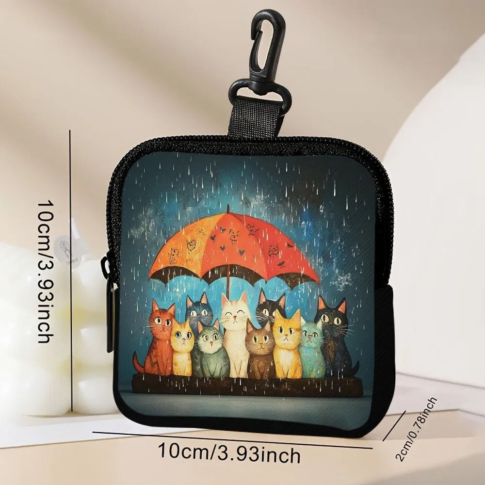 NEW PVC Dog Coin Purse Lightweight Portable Zippered Wallet Mini Water-resistant Earphone Bag Friends Gift