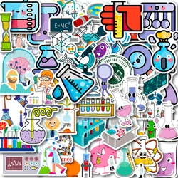 10/30/50/100pcs Science Chemistry Biology Laboratory Research Stickers Kids DIY Toy Decal Stationery Decoration Graffiti Sticker