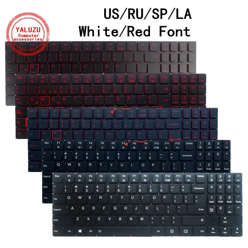 US/RU/SP/LA English NEW Laptop Keyboard For Lenovo Y520 Y520-15IKB R720 R720-15IKB R720-15IKBN Palmrest Upper Case