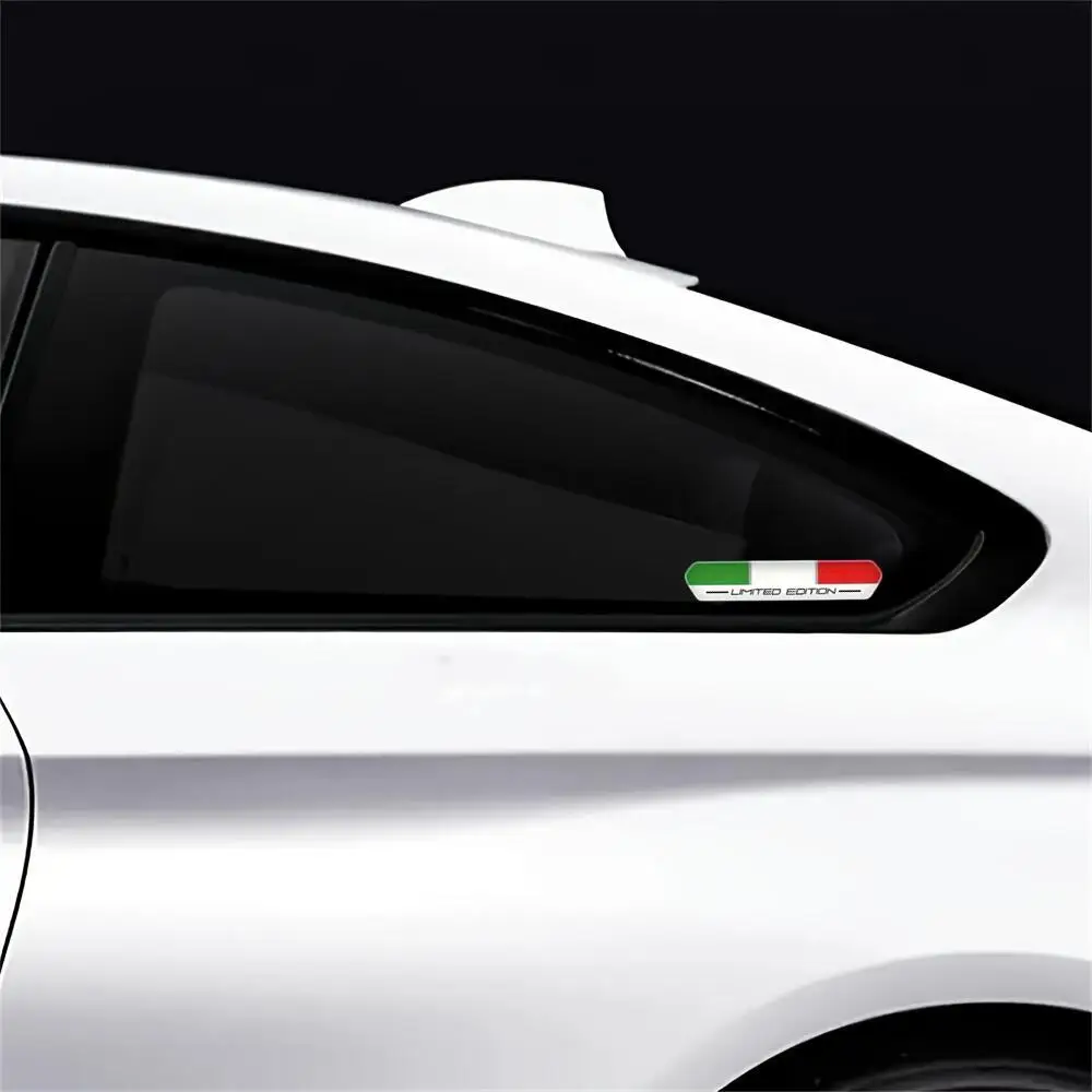 Limitowana Edycja Naklejka na Samochód Motocyklowy Odporna Naklejka 3D i Kalkomania na Kaski z Włoskim Trójkątem.