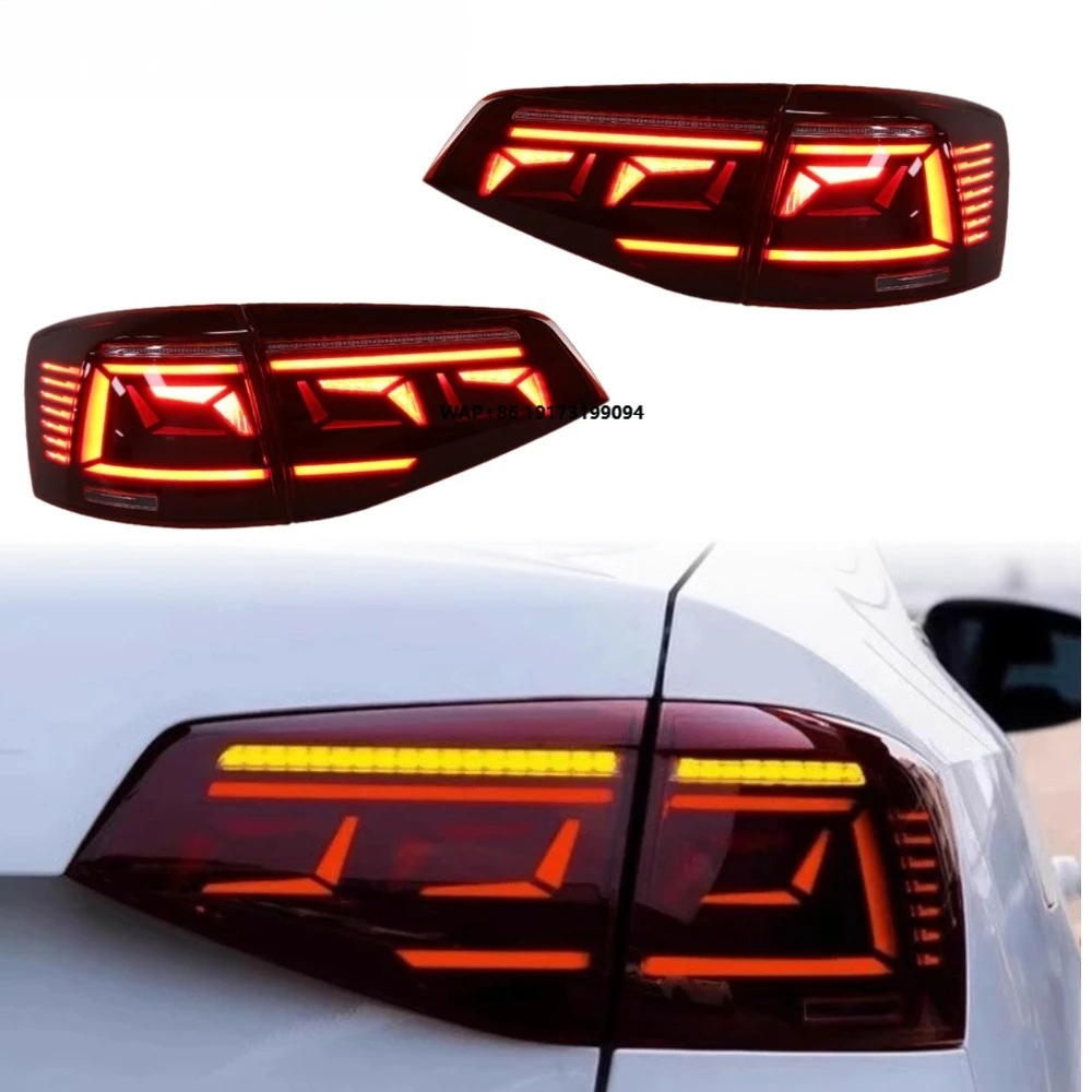 

Задние фонари для Jetta 2015-2018: Обновленный дизайн, светодиодные задние фонари, Plug and Play