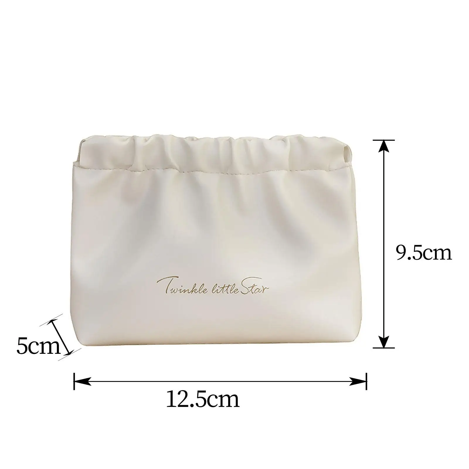 Pocket Makeup Bag Portable Hair Tie Organizer Squeeze Top Purse Cosmetic Storage Bag for Card Perfume Travel Earphones Cosmetic