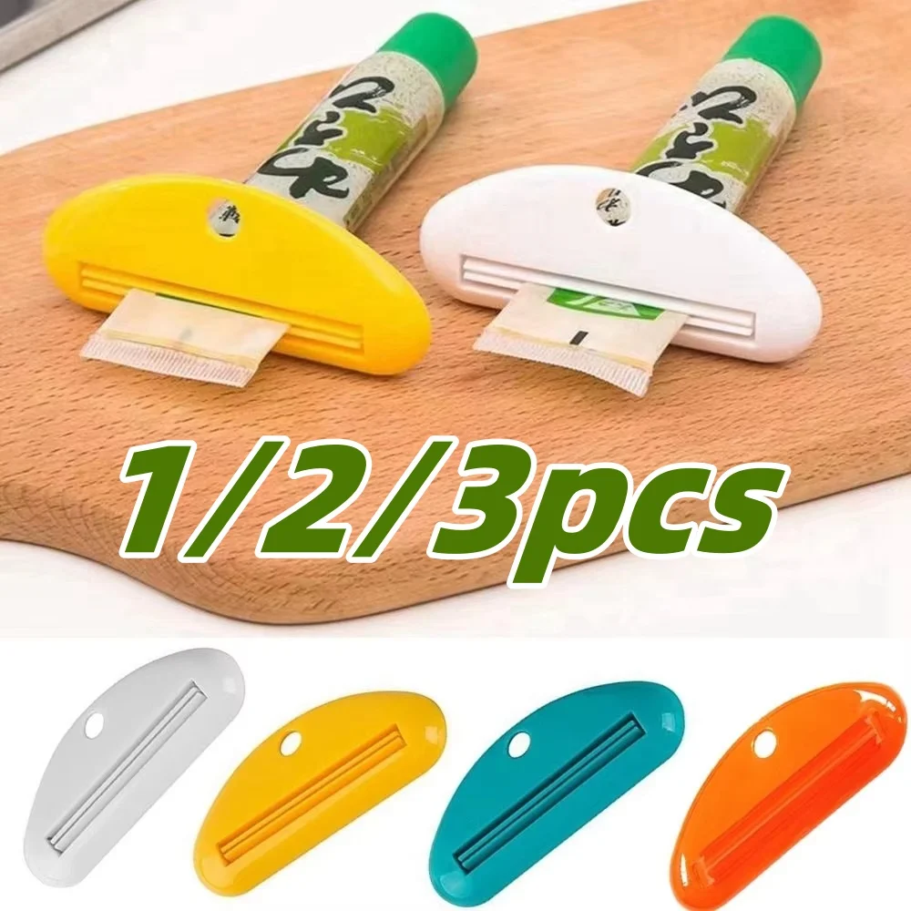 

1/2/3 шт., соковыжималка для зубной пасты, ручные зажимы для тюбиков зубной пасты, многофункциональный дозатор для очищающего средства для лица, бытовые инструменты для ванной комнаты