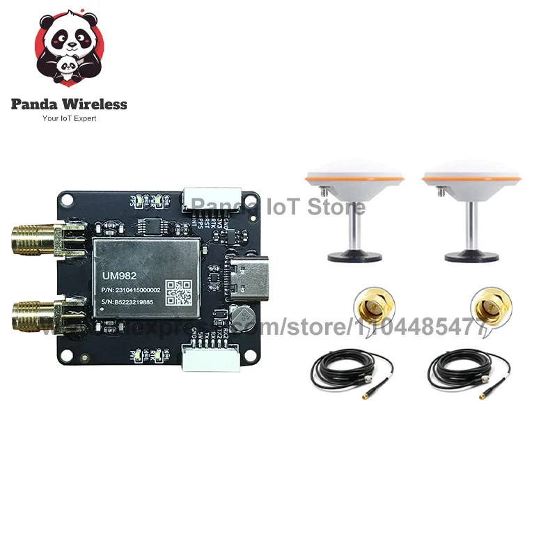 Unicore EM-982D3 RTK GPS/Beidou/Glonass/Galileo QZSS GIS UM982 with MMCX naar SMA/TNC naar MMCX AND 901A/500 antenne kits