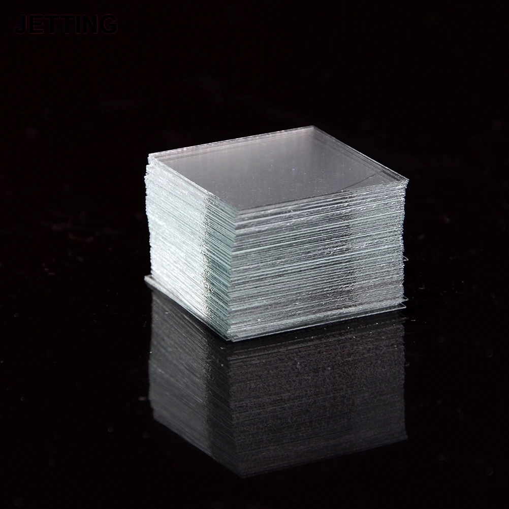 100 pz/scatola copertura in vetro professionale Micro slip 18x18mm vetrini per microscopio