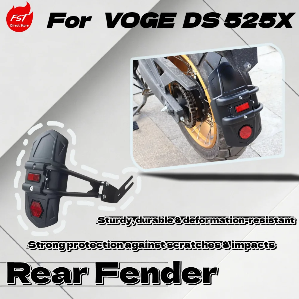 

For Voge DS525, Motorcycle Rear Mudguard, Extended Fender, Rear Shock Mud Protection Mod Parts
