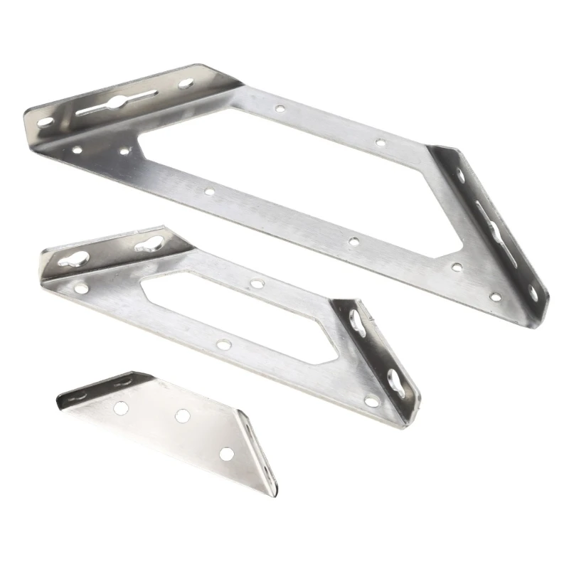 Conectores soporte esquina acero inoxidable, soporte angular brida Triangular, soporte estante resistente, placa