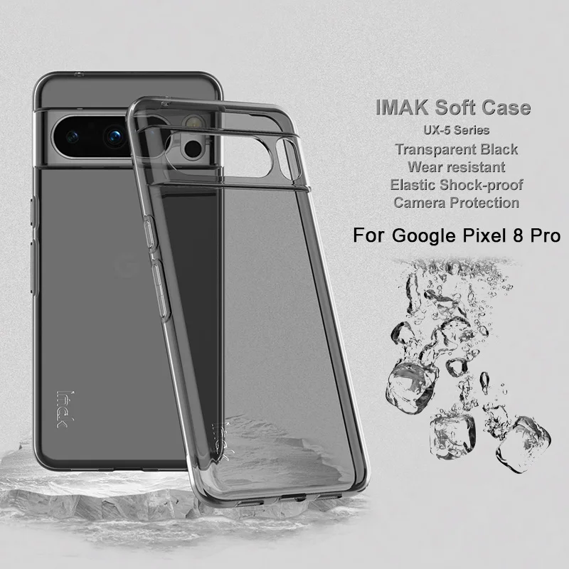 For Google Pixel 8 Pro Case IMAK Ultra Thin Soft Clear Back Cover Phone Cases Funda For Google Pixel 8 Pro Protector чехол
