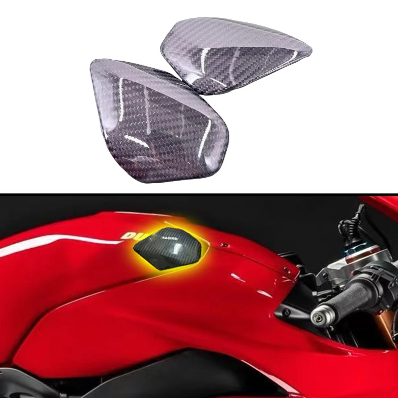 Fuel Tank Corner Trim Cover Carbon Fiber For Ducati panigale V4 V4S V4R Speciale 2018- 2020 2021 Streetfighter V4 V4S 2020-2024